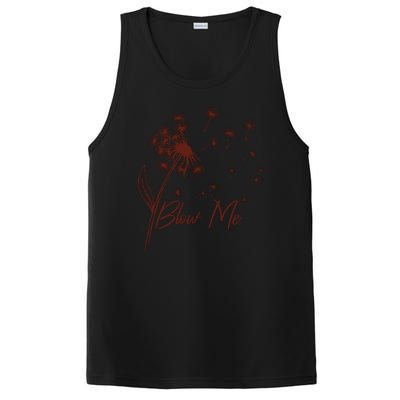 Blow Me Dandelion Funny PosiCharge Competitor Tank