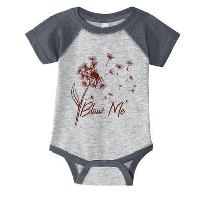 Blow Me Dandelion Funny Infant Baby Jersey Bodysuit