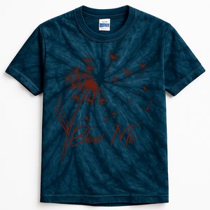 Blow Me Dandelion Funny Kids Tie-Dye T-Shirt