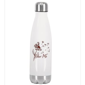 Blow Me Dandelion Funny Stainless Steel Insulated Water Bottle