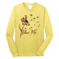 Blow Me Dandelion Funny Long Sleeve Shirt