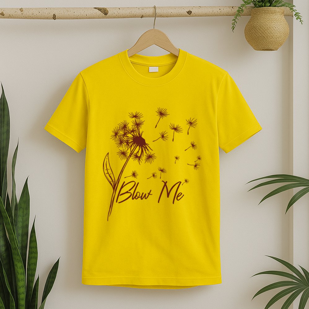 Blow Me Dandelion Funny T-Shirt