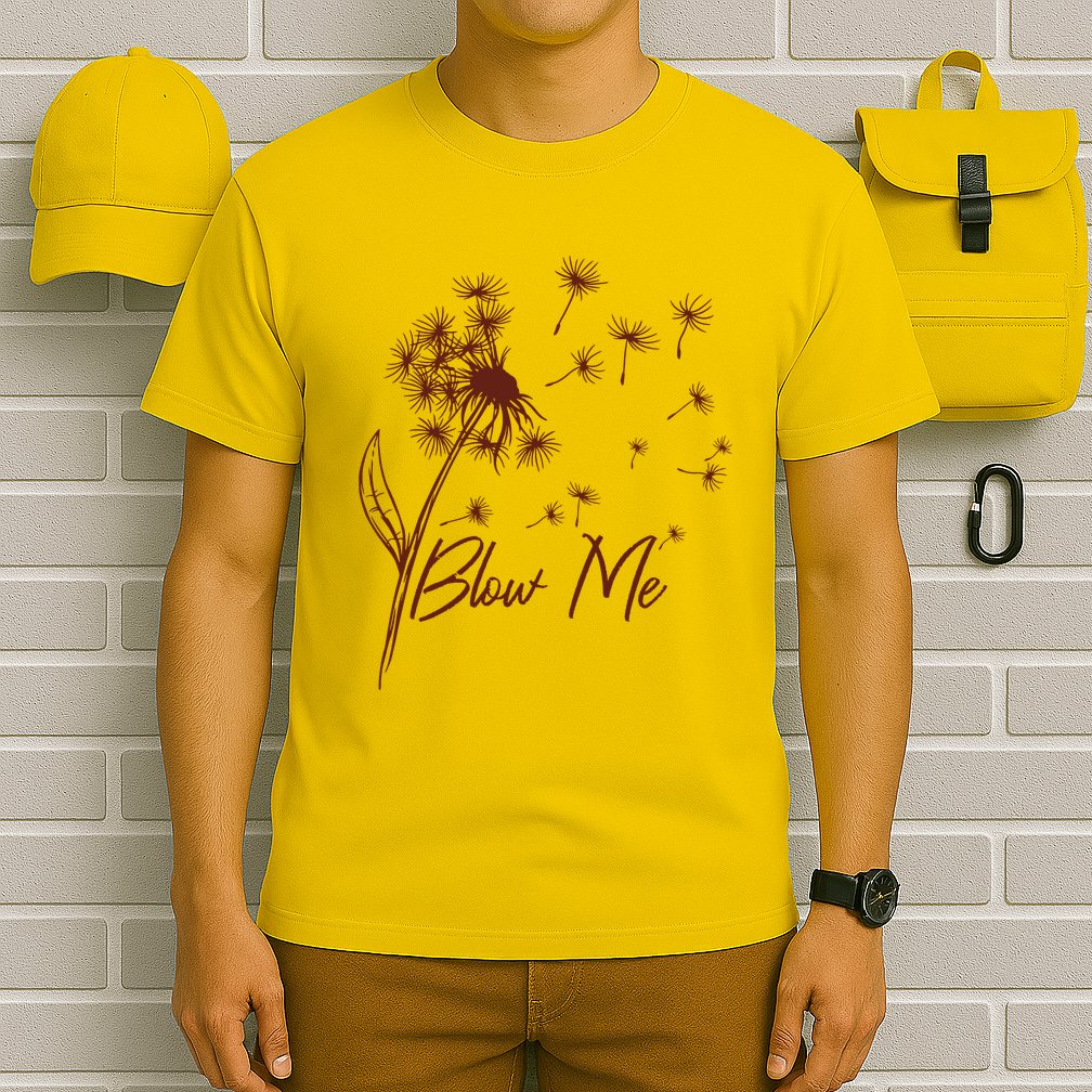 Blow Me Dandelion Funny T-Shirt