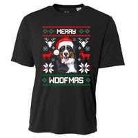 Bernese Mountain Dog Gift For Merry Christmas Woofmas Berner Cooling Performance Crew T-Shirt