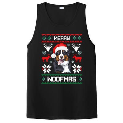 Bernese Mountain Dog Gift For Merry Christmas Woofmas Berner PosiCharge Competitor Tank