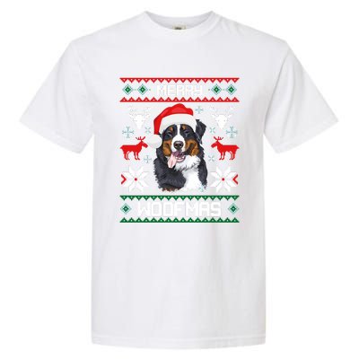 Bernese Mountain Dog Gift For Merry Christmas Woofmas Berner Garment-Dyed Heavyweight T-Shirt