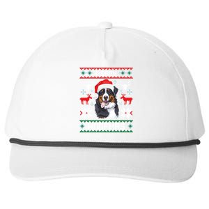 Bernese Mountain Dog Gift For Merry Christmas Woofmas Berner Snapback Five-Panel Rope Hat