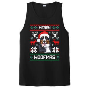 Bernese Mountain Dog Gift For Merry Christmas Woofmas Berner PosiCharge Competitor Tank