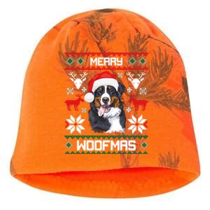 Bernese Mountain Dog Gift For Merry Christmas Woofmas Berner Kati - Camo Knit Beanie