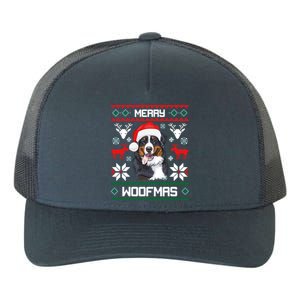 Bernese Mountain Dog Gift For Merry Christmas Woofmas Berner Yupoong Adult 5-Panel Trucker Hat