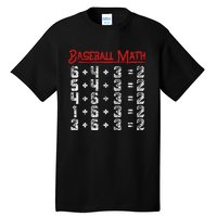 Baseball Math Double Play Kids Tall T-Shirt