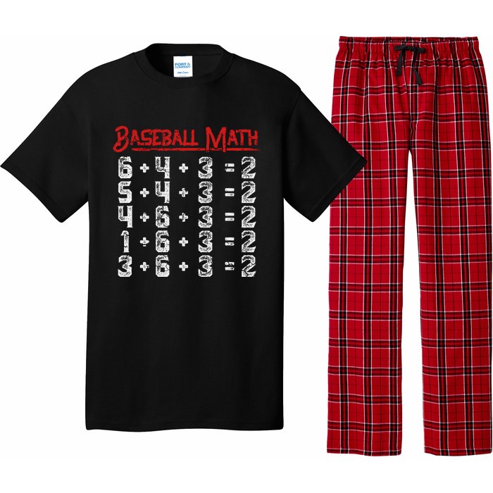 Baseball Math Double Play Kids Pajama Set