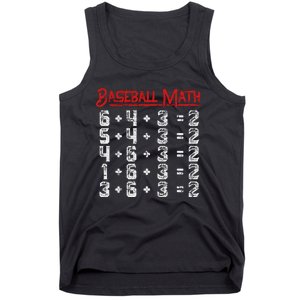 Baseball Math Double Play Kids Tank Top