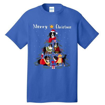 Bernese Mountain Dog Christmas Tree Xmas Gift Tall T-Shirt