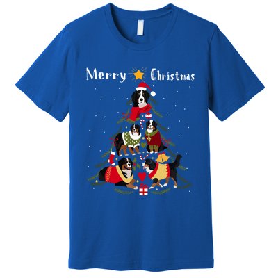 Bernese Mountain Dog Christmas Tree Xmas Gift Premium T-Shirt