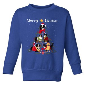 Bernese Mountain Dog Christmas Tree Xmas Gift Toddler Sweatshirt