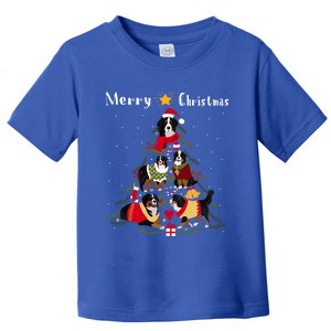 Bernese Mountain Dog Christmas Tree Xmas Gift Toddler T-Shirt