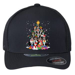 Bernese Mountain Dog Tree Christmas Funny Xmas Pet Dog Lover Great Gift Flexfit Unipanel Trucker Cap