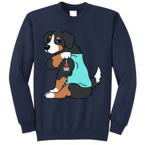 Bernese Mountain Dog I Love Dad Funny Dog Sweatshirt