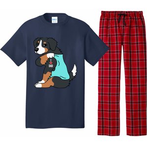 Bernese Mountain Dog I Love Dad Funny Dog Pajama Set