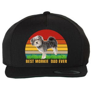 Best Morkie Dad Ever Dog For Papa Gift Wool Snapback Cap