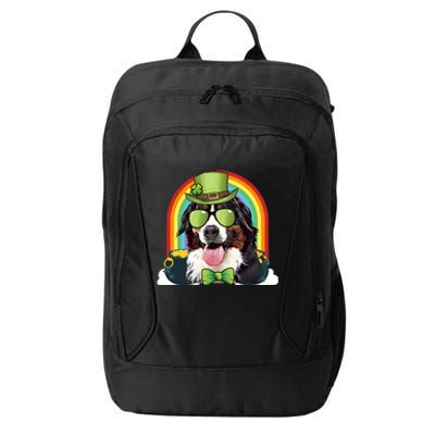 Bernese Mountain Dog Leprechaun Funny St Patricks Day Gift City Backpack