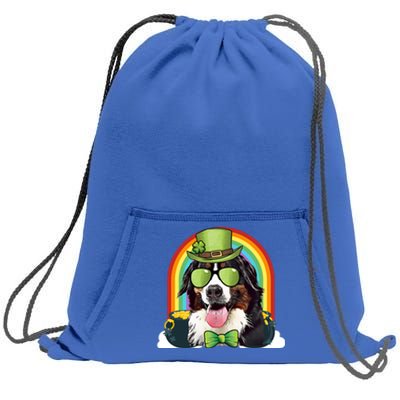 Bernese Mountain Dog Leprechaun Funny St Patricks Day Gift Sweatshirt Cinch Pack Bag