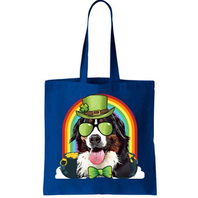 Bernese Mountain Dog Leprechaun Funny St Patricks Day Gift Tote Bag