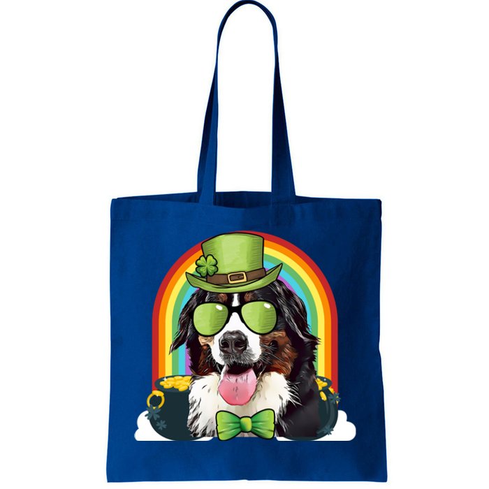 Bernese Mountain Dog Leprechaun Funny St Patricks Day Gift Tote Bag