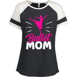 Ballet Mom Dance Dancer Ballerina Hobby Mother Mommy Mama Enza Ladies Jersey Colorblock Tee