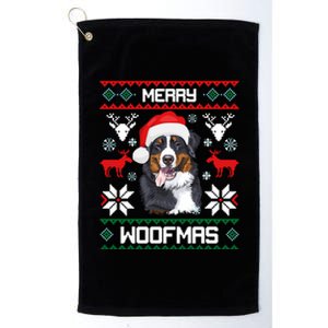 Bernese Mountain Dog Gift For Merry Christmas Woofmas Berner Platinum Collection Golf Towel