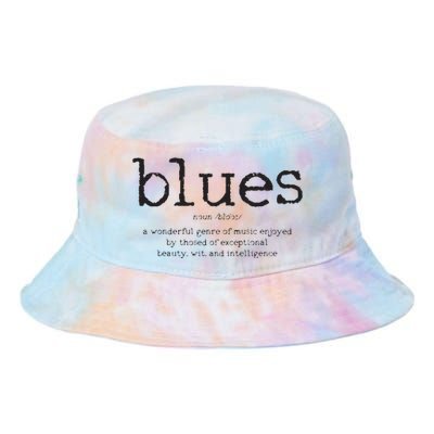 Blues Music Definition Musician Guitar Player Funny Gift Tie Dye Newport Bucket Hat