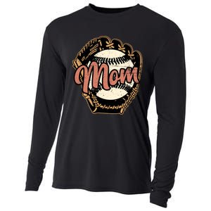 Baseball Mom Design, Wo Baseball Design, Baseball Lover Cooling Performance Long Sleeve Crew