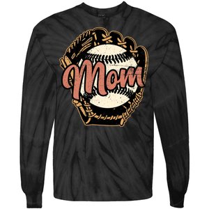 Baseball Mom Design, Wo Baseball Design, Baseball Lover Tie-Dye Long Sleeve Shirt