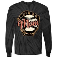 Baseball Mom Design, Wo Baseball Design, Baseball Lover Tie-Dye Long Sleeve Shirt