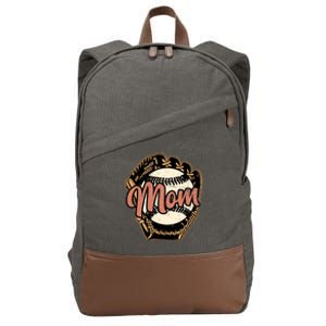 Baseball Mom Design, Wo Baseball Design, Baseball Lover Cotton Canvas Backpack