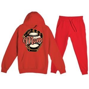 Baseball Mom Design, Wo Baseball Design, Baseball Lover Premium Hooded Sweatsuit Set