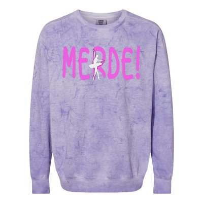 Ballet Merde Dancing Break A Leg Colorblast Crewneck Sweatshirt