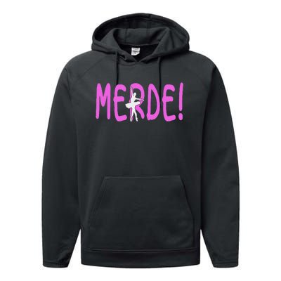 Ballet Merde Dancing Break A Leg Performance Fleece Hoodie