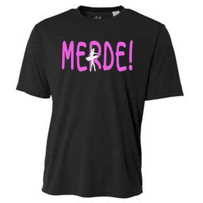 Ballet Merde Dancing Break A Leg Cooling Performance Crew T-Shirt