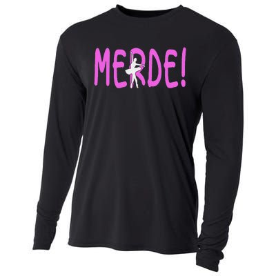 Ballet Merde Dancing Break A Leg Cooling Performance Long Sleeve Crew