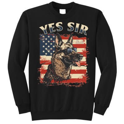 Belgian Malinois Dog Breed Yes Sir Tall Sweatshirt