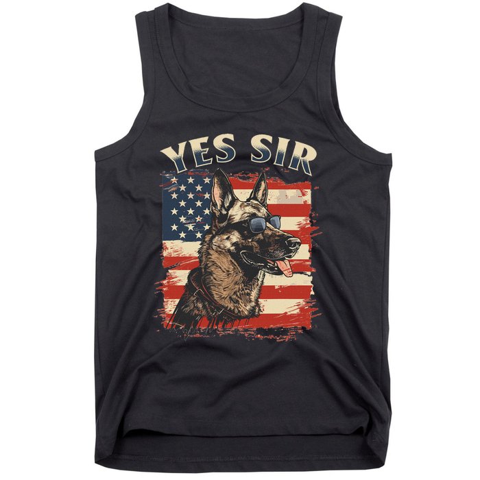 Belgian Malinois Dog Breed Yes Sir Tank Top