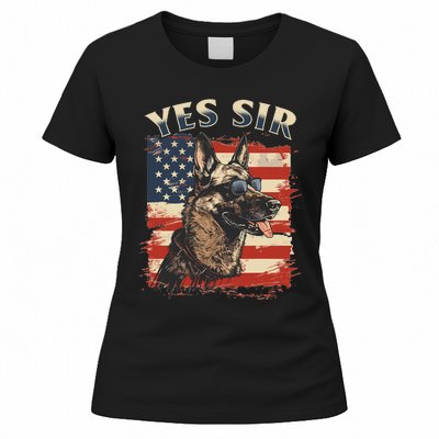 Belgian Malinois Dog Breed Yes Sir Women's T-Shirt