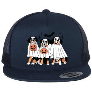 Bernese Mountain Dog Halloween Dog Fall For Bernese Mama Flat Bill Trucker Hat