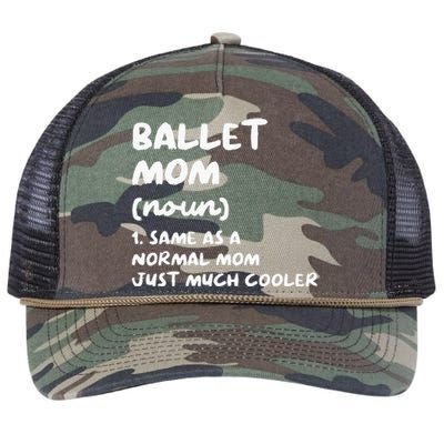 Ballet Mom Definition Funny Ballerina Dancer Retro Rope Trucker Hat Cap