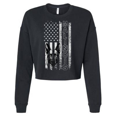 Belgian Malinois Dog Dogs Mom Dad Dog Lover Malinois Cropped Pullover Crew