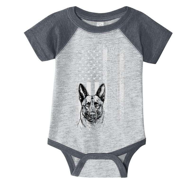 Belgian Malinois Dog Dogs Mom Dad Dog Lover Malinois Infant Baby Jersey Bodysuit