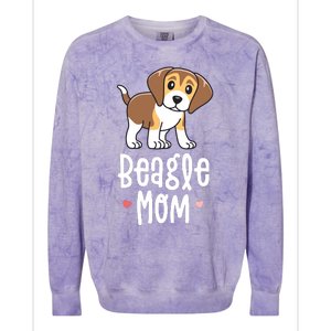 Beagle Mom Dog Mama For Women Gift For Colorblast Crewneck Sweatshirt