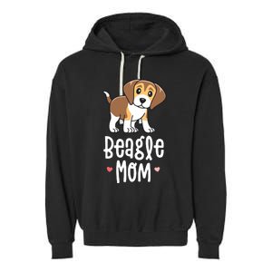 Beagle Mom Dog Mama For Women Gift For Garment-Dyed Fleece Hoodie